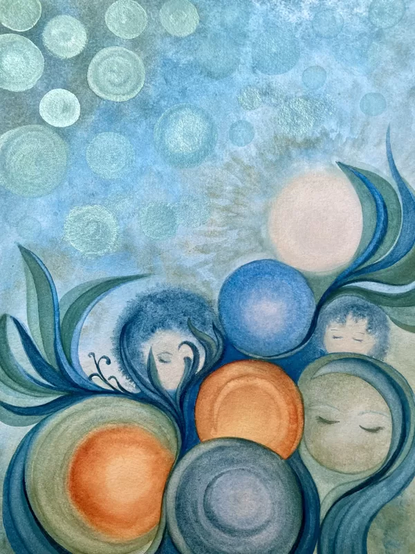 Bubblor i vila 30x40 cm