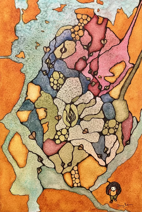 Inre landskap 18x27 cm