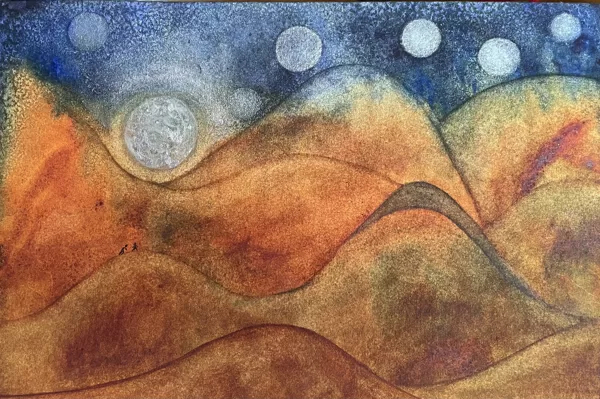 Himmel över Kalahari 27x18 cm